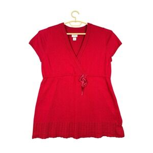 Motherhood‎ Maternity Women's Top Size Large Blouse Red